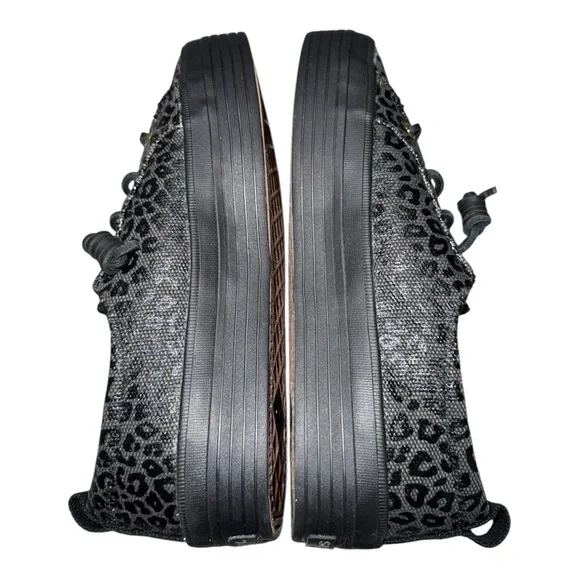 Women’s Sperry Black Animal Cheetah Print Sneakers - 7 - Picture 5 of 10